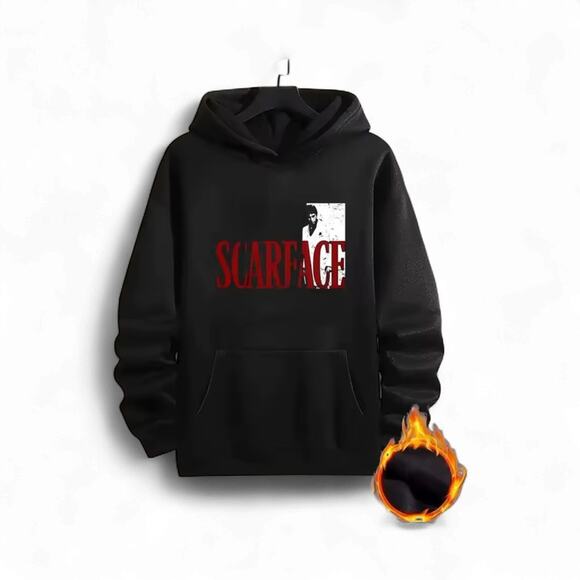 Unisex Scarface Graphic Hoodie | Thermal Lined Pullover (XXL) - Picture 2 of 7